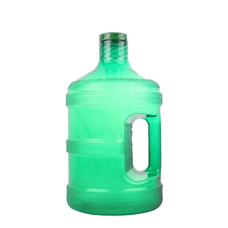 1 Gal Round Water Bottle With 48 Mm Cap, Green